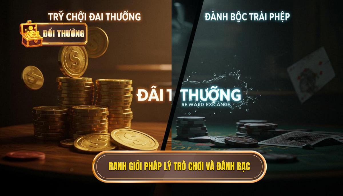 Chơi Đổi Thưởng Có Bị Phạt Không? Phân Tích Pháp Lý Chi Tiết 2024 1 Phần 1_ Ranh Giới Pháp Lý Giữa _Trò Chơi Đổi Thưởng_ và _Đánh Bạc Trái Phép_
